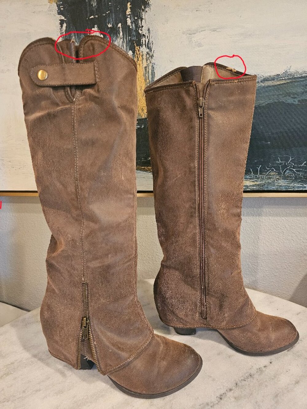 Fergalicious Brown Womens Boots